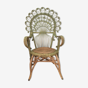 Fauteuil Peacock adulte en rotin