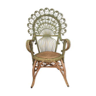 Peacock adult rattan armchair