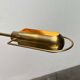 Vintage Hollywood Regency brass floor lamp by designer Florian Schulz, 1970s.
