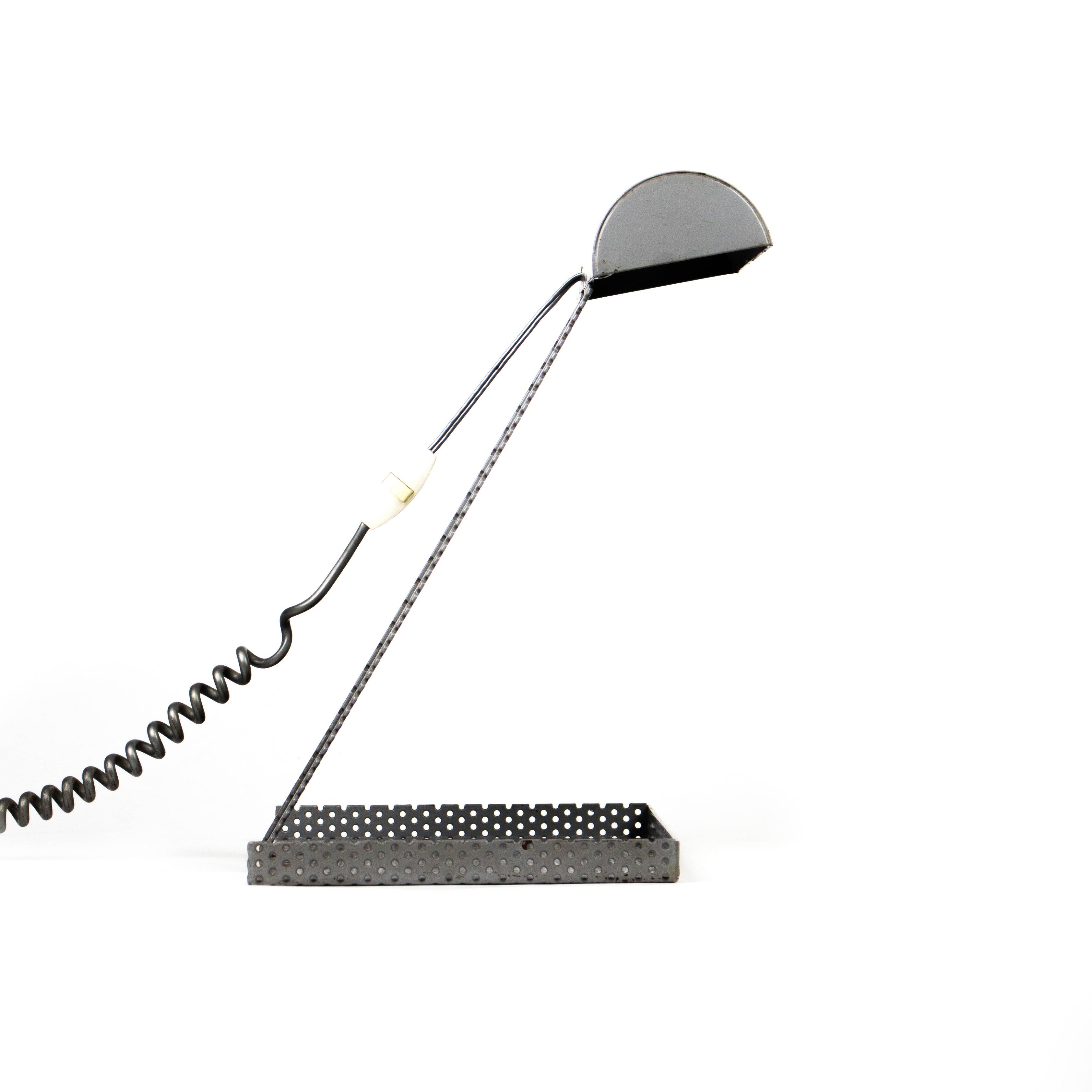 Vintage 60s design desk lamp in Matégot style