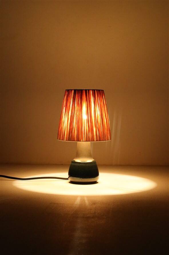Small Søholm “Blue Series” ceramic table lamp / Mid-century / Danish modern design / 1960s / 1970s