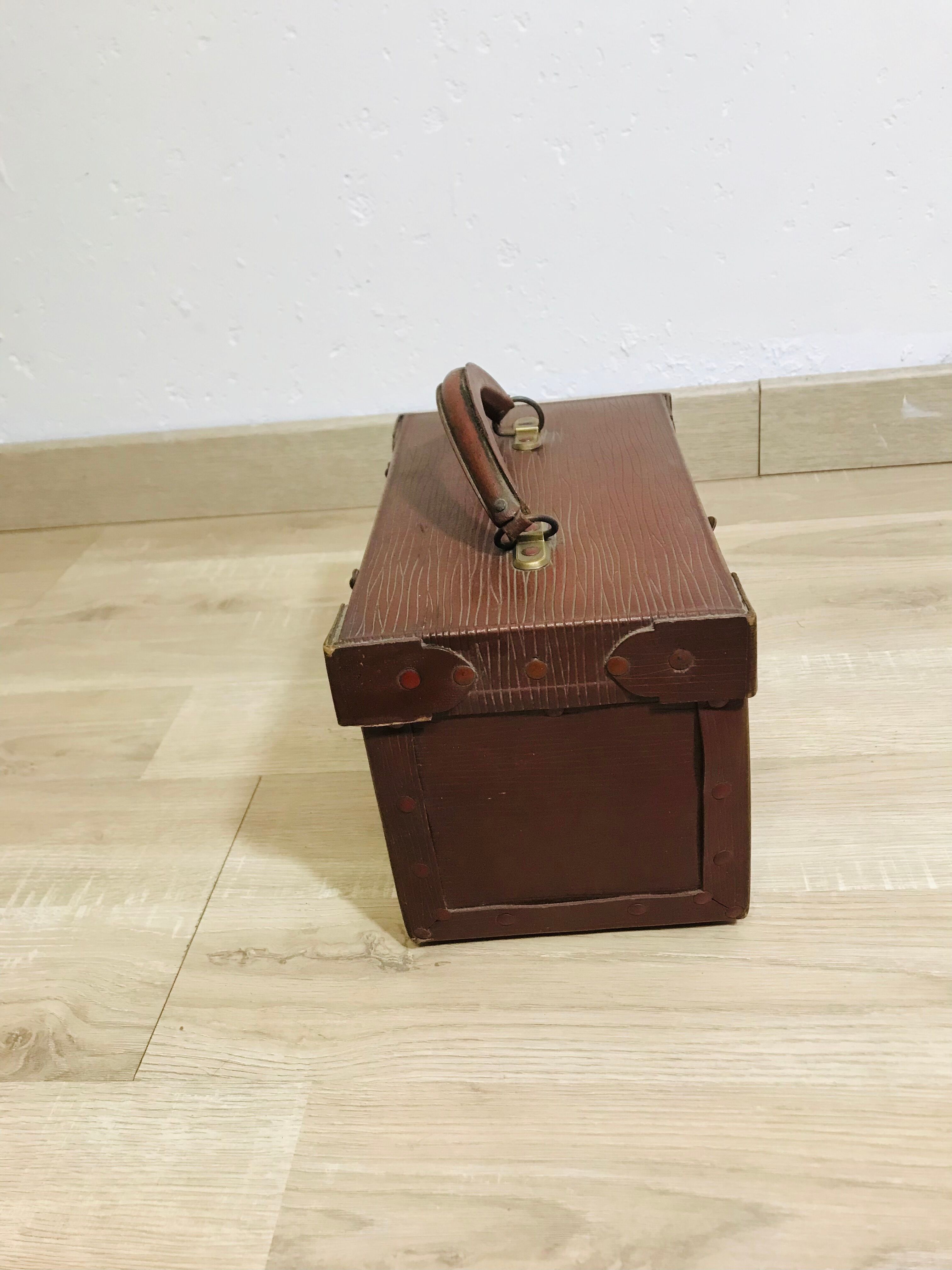 Small boiled cardboard box