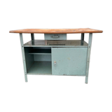 Establishment iron tray wood panel, as it stands