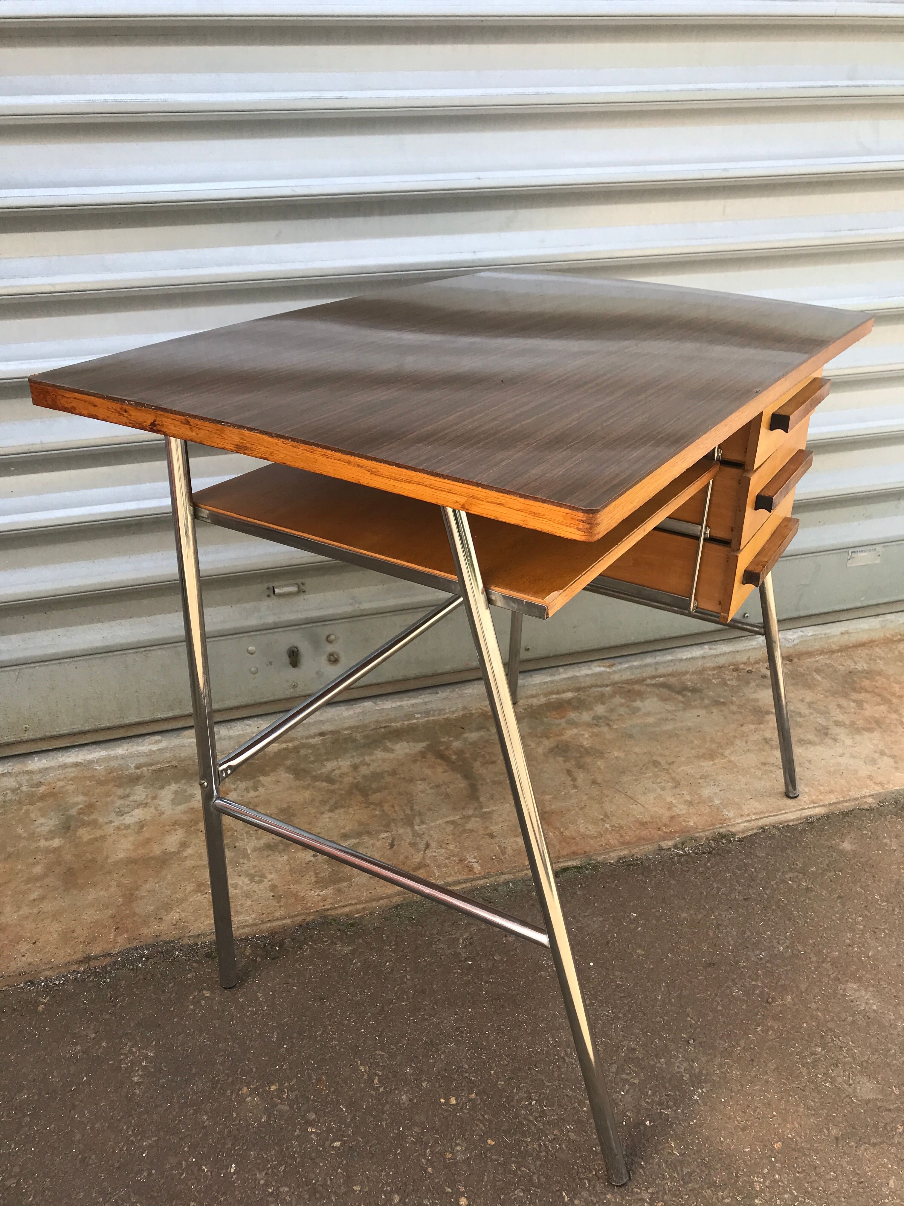 Formica and chrome desk