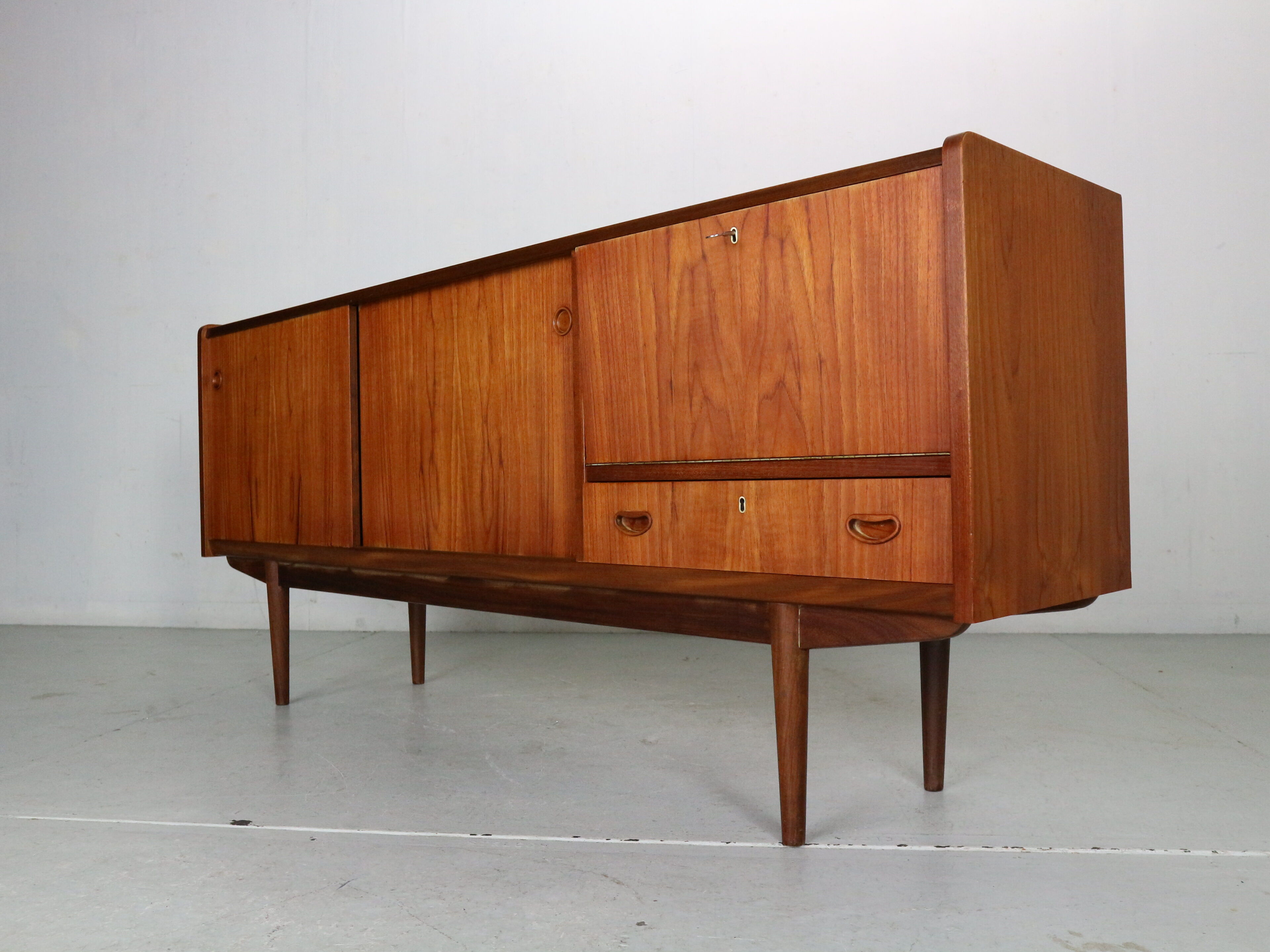 Scandinavian modern teak sideboard 1960's Denmark