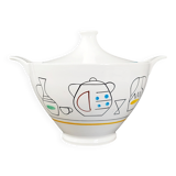 Digoin sarreguemines soup tureen 1960 vintage 60s earthenware porcelain 60s