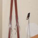 Pair of Skis Rossignol vintage in Hickory with his sticks in dural - 40-50 years