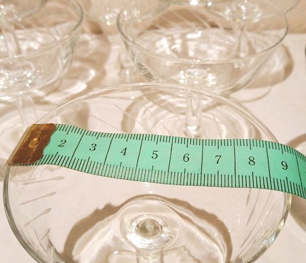 Lot de 10 coupes à champagne cristal taillé
