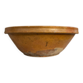 Old yellow glazed terracotta gresale