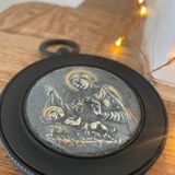 Medallion of the Virgin and Child signed Dropsy