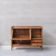 Guillerme et Chambron oak mid-century french cabinet sideboard