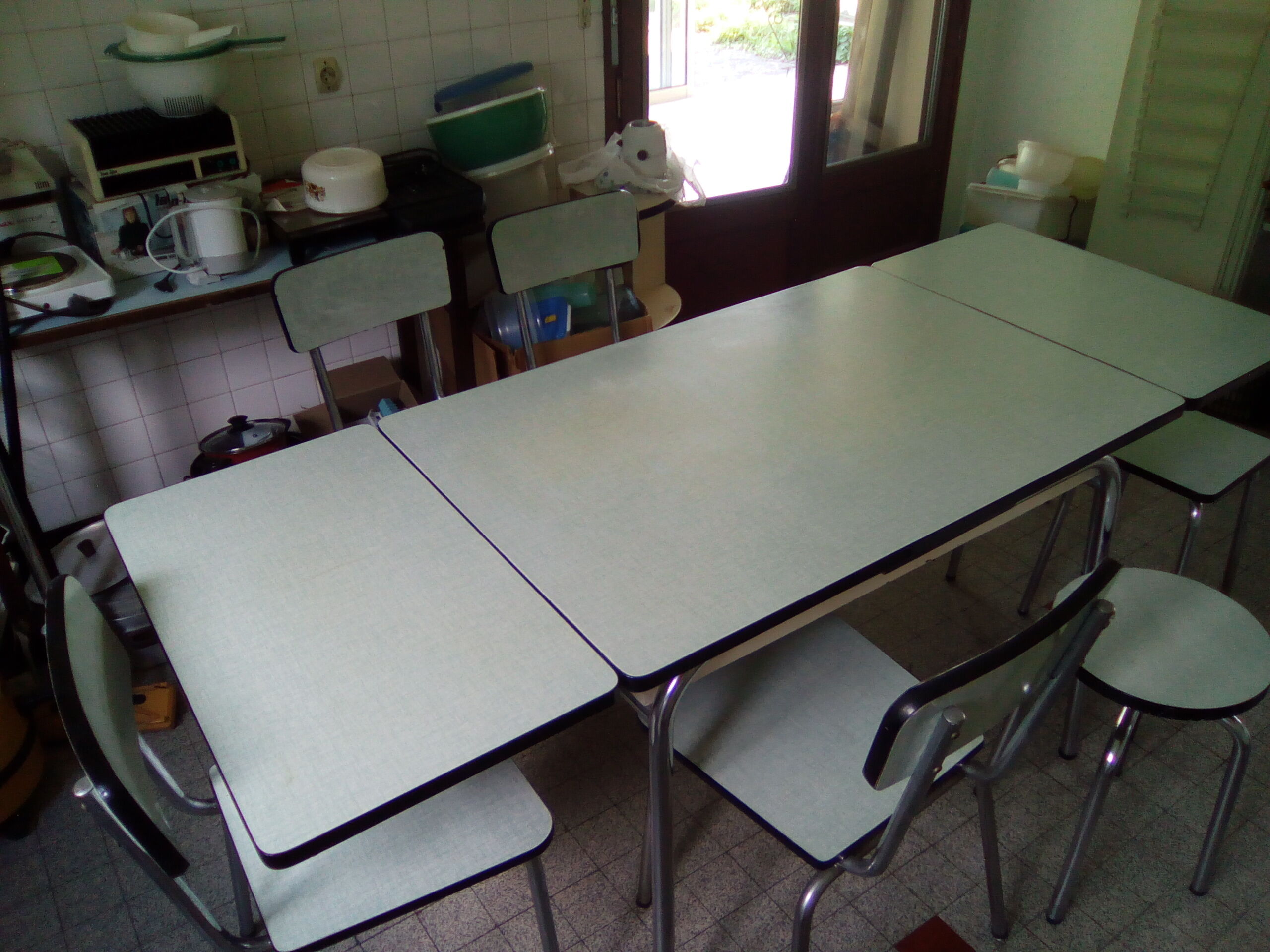 Vintage dining table and seats late 50's