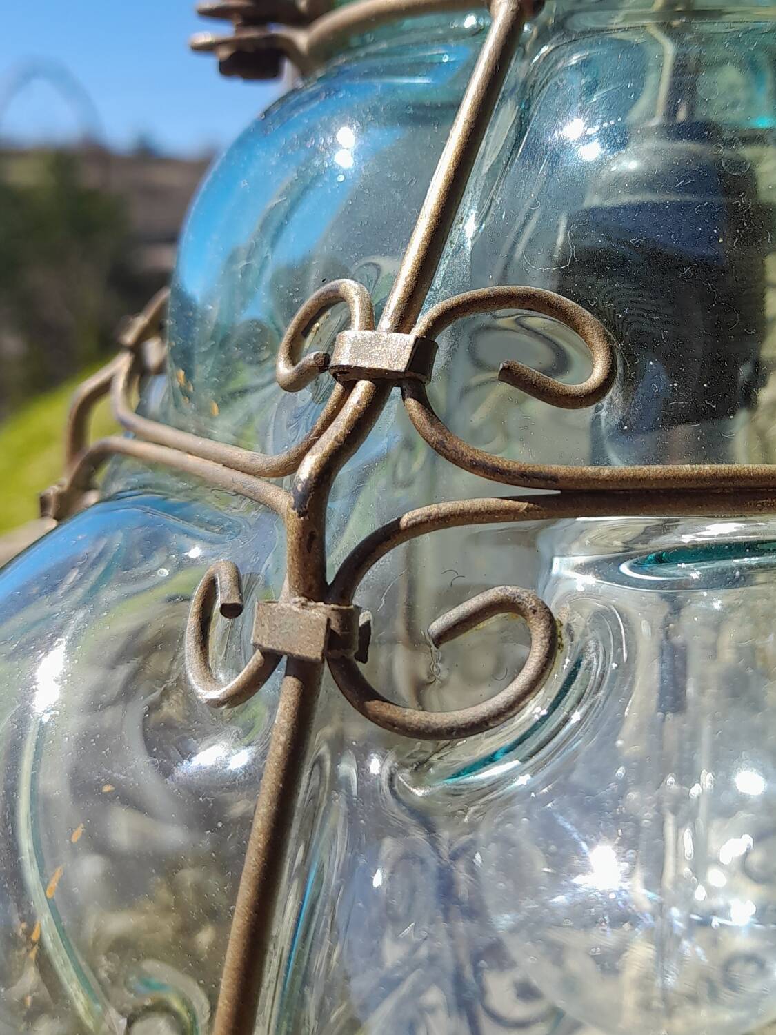 Venetian lantern in blown glass.