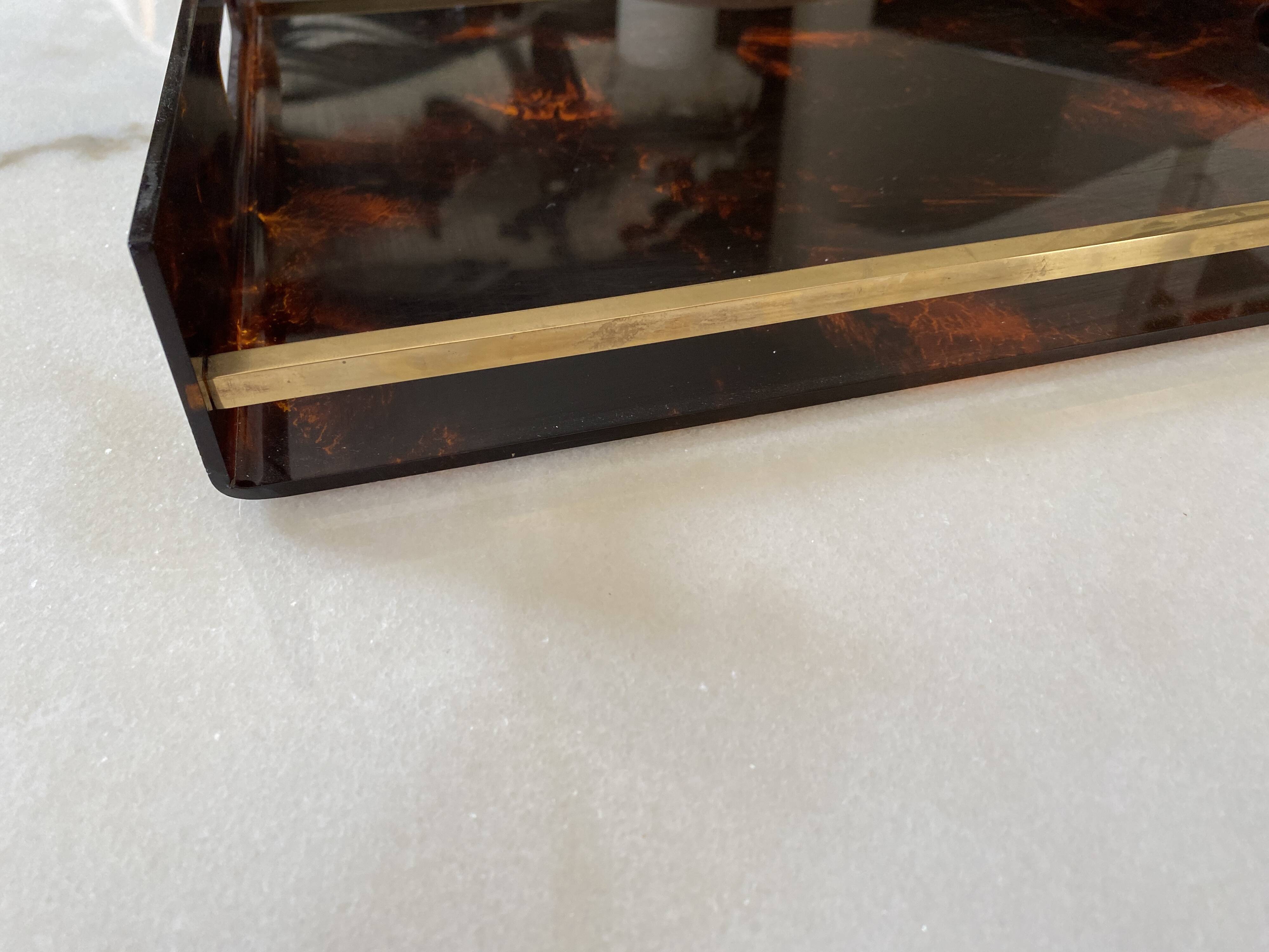 Lucite tray Maison Mercier 1970