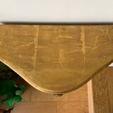 Gold wall shelf with drawer