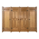 Oak and Brass Wardrobe by Guillerme Et Chambron, 1960s