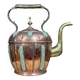Orientalist kettle in hammered copper, 19th century, pretty shape with chiseled decorations