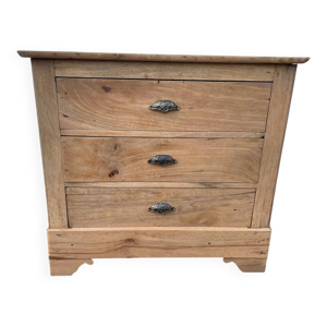 Commode bois brut trois