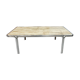 Table basse en marbre vintage 'style Bauhaus'
