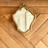 Golden mirror baroque style 35x28 cm