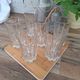 Italian glasses for aperitif or water from the 80s.