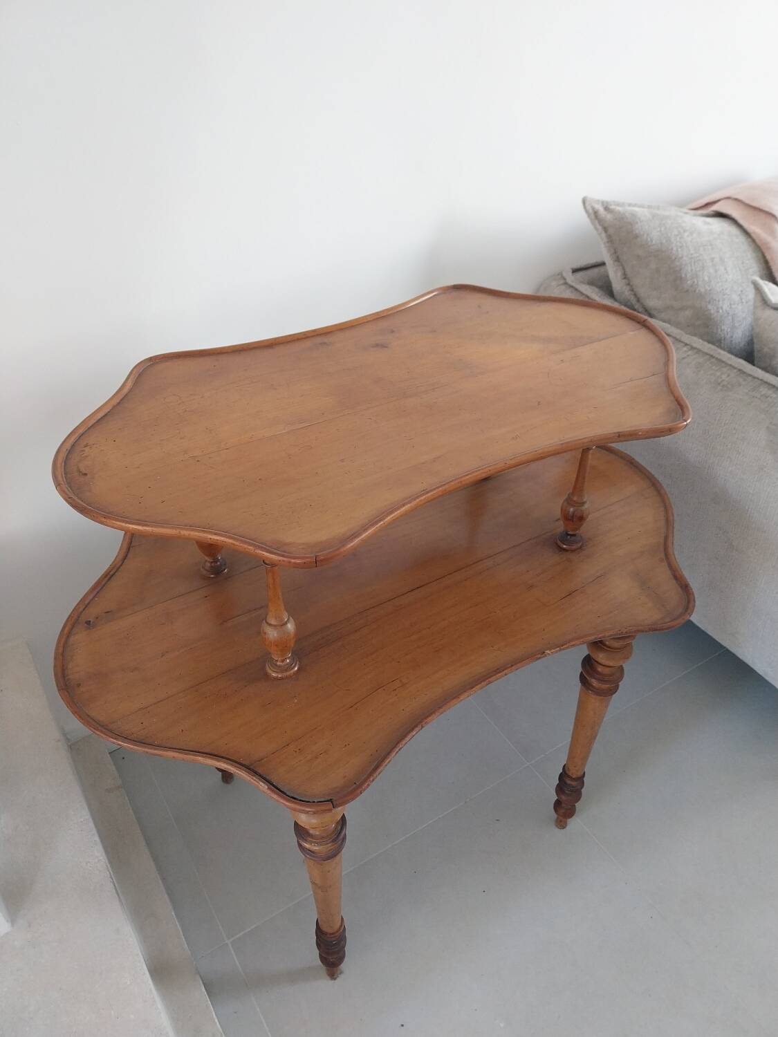 Louis XV style walnut tea table