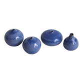 Set of 4 blue ceramic vases - Antonio Lampecco