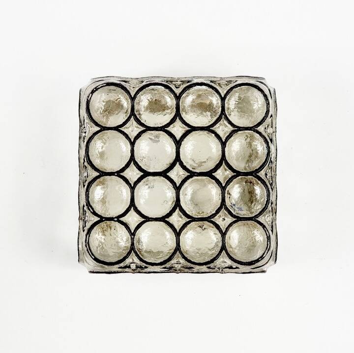 Pair of Mid-Century Glass Wall Lights from Limburg, Germany, 1960s