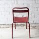 Chaise de bistro en métal