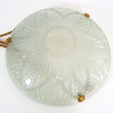 Hnaging calysque Art Deco 1 Degué style glass fire