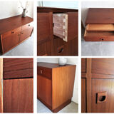 Teak Furniture / Small Enfilade Eric BROUER / Vintage Teck / Scandinavian Buffet / Small Buffet - Vintage Bar Furniture / Made in Denmark / Mid Century