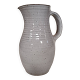 Stoneware pitcher signed Pierlot