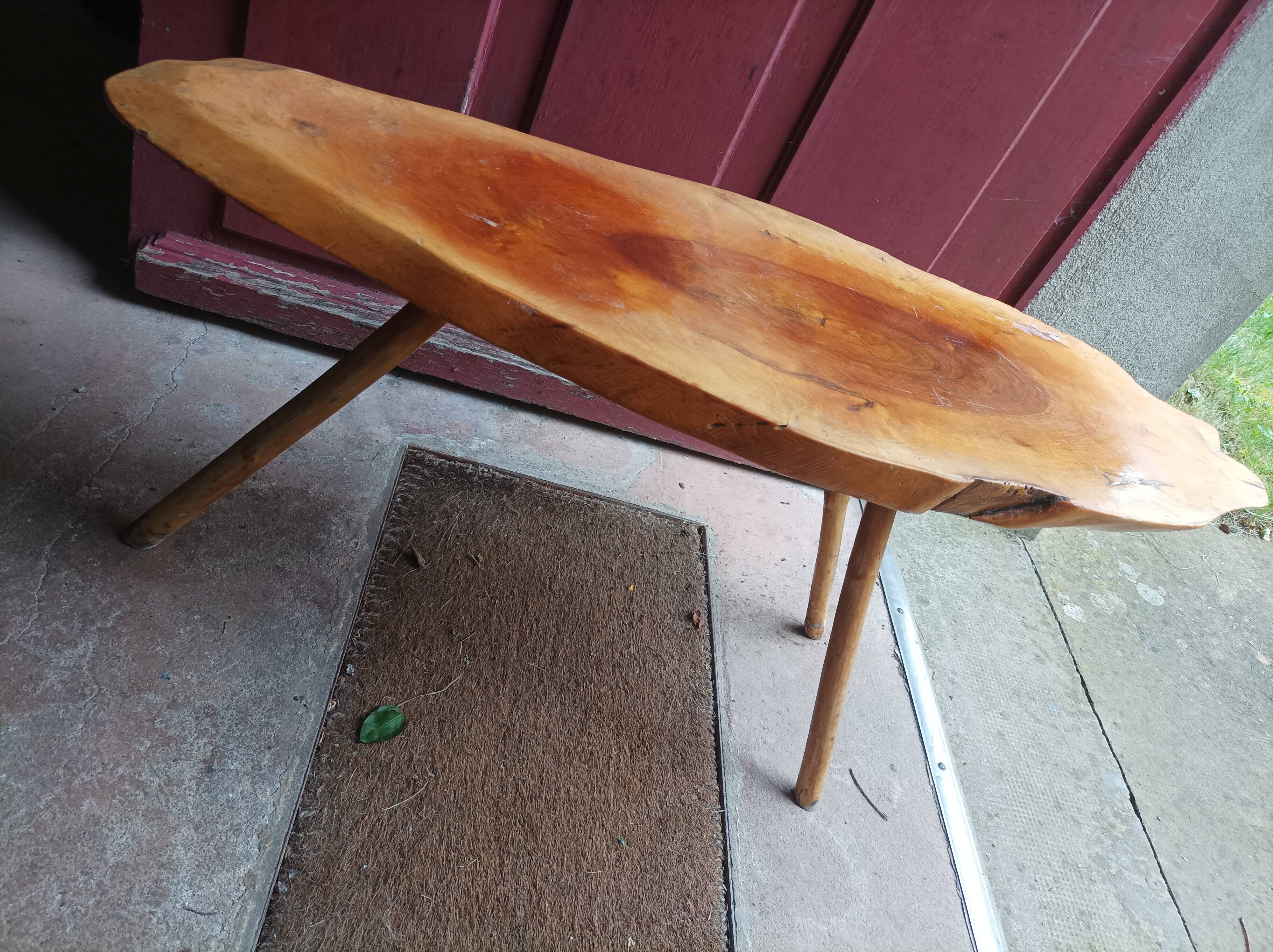 Brutalist tripod side table