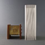 Glass candleholder