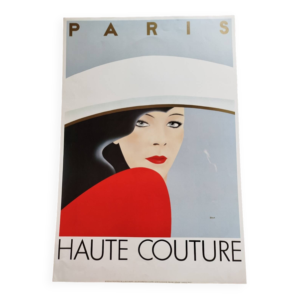 Affiche Paris Haute couture - razzia 1983 — Beyit