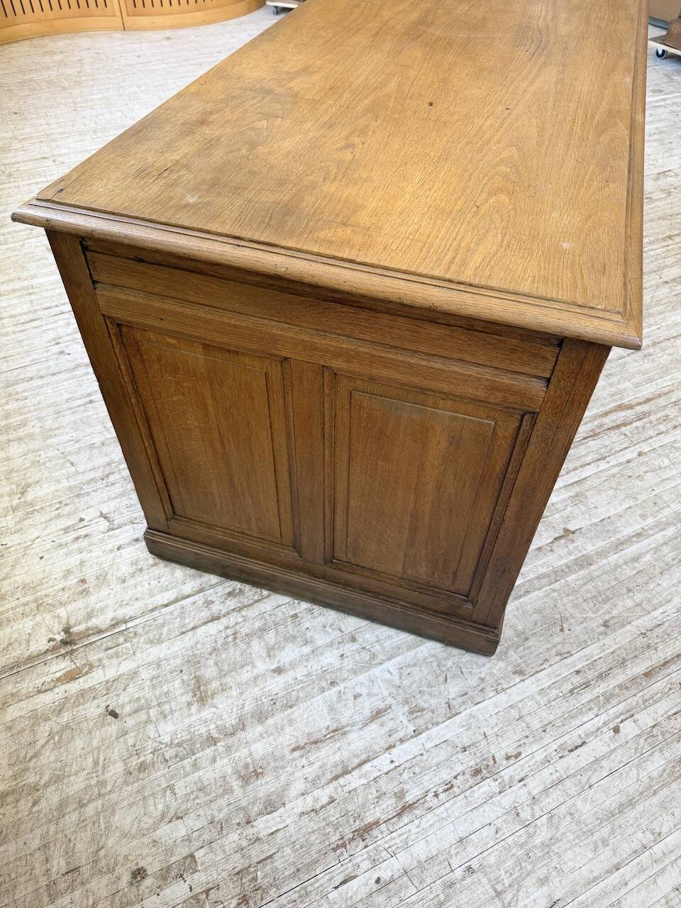1950s oak office counter