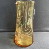Saint Louis beer service in blown and cut amber crystal – Art Deco