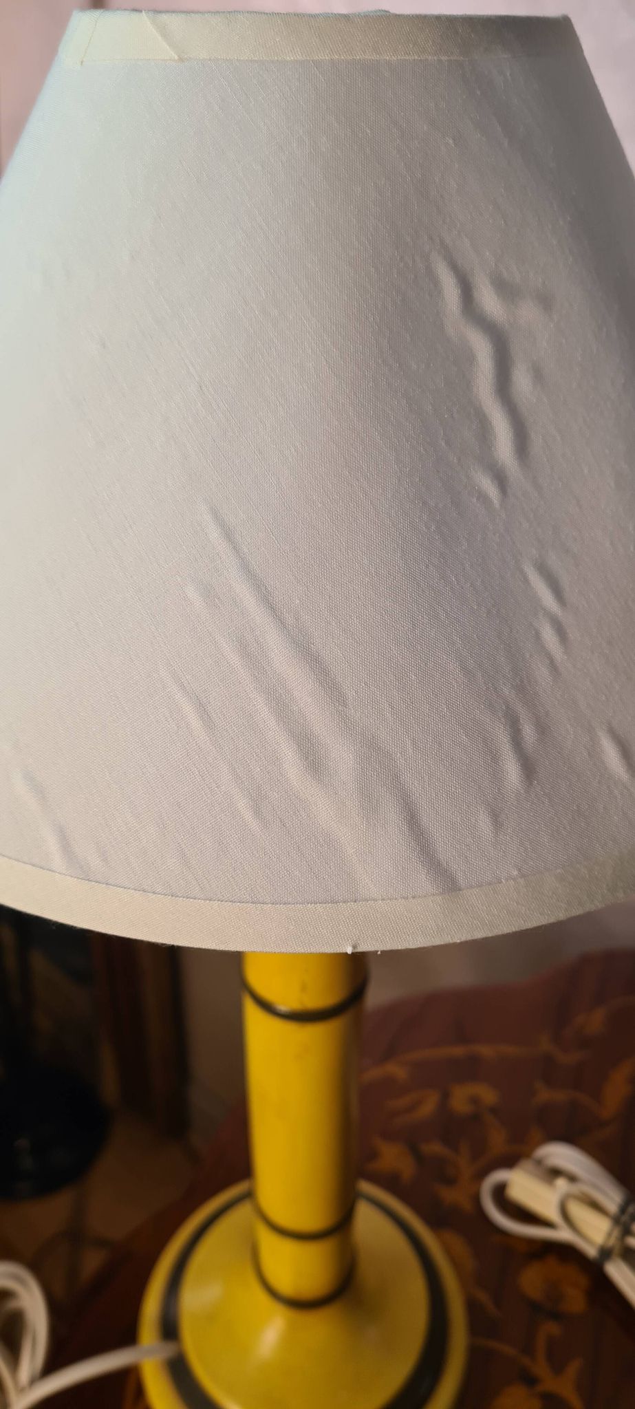 Pair of bedside lamps, signed Chaumette ceramic