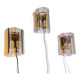 Three Venini Sconces, beveled smoked glass, Italy, 1970