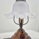Lampe à poser vintage abat jour tulipe