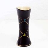 Vintage vase with geometric decorations 1970