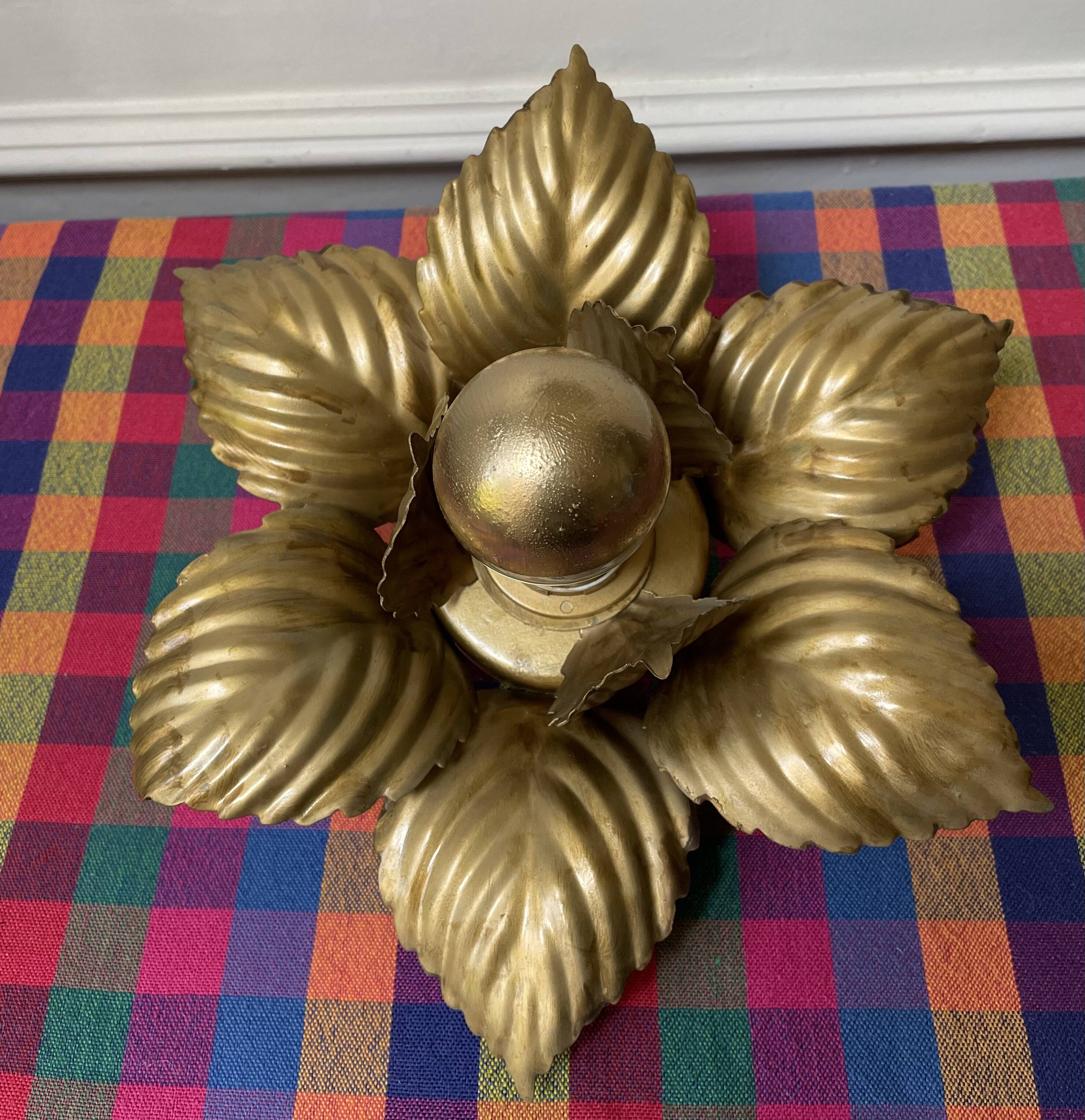 Masca golden flower wall light