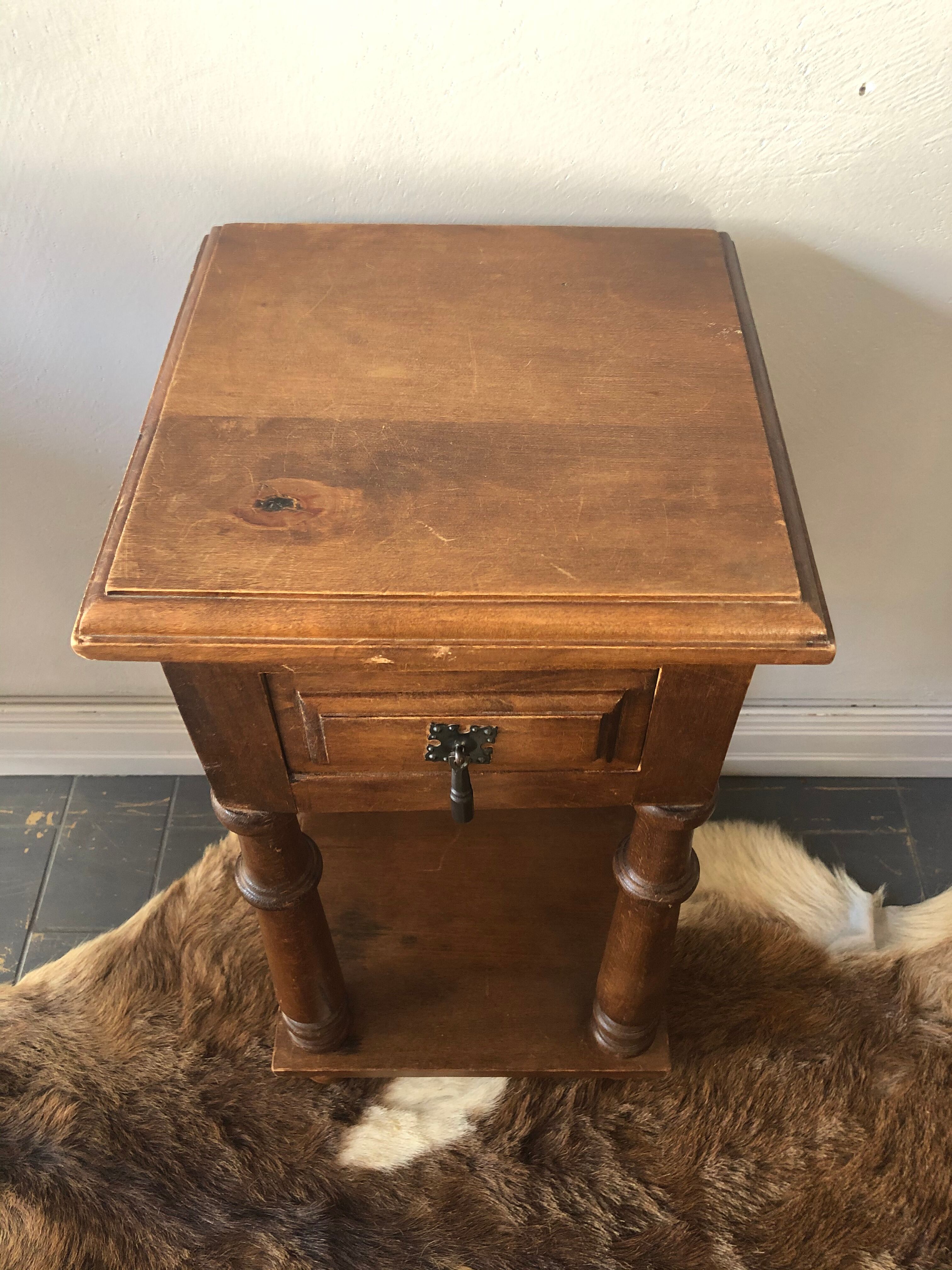 Old bedside table