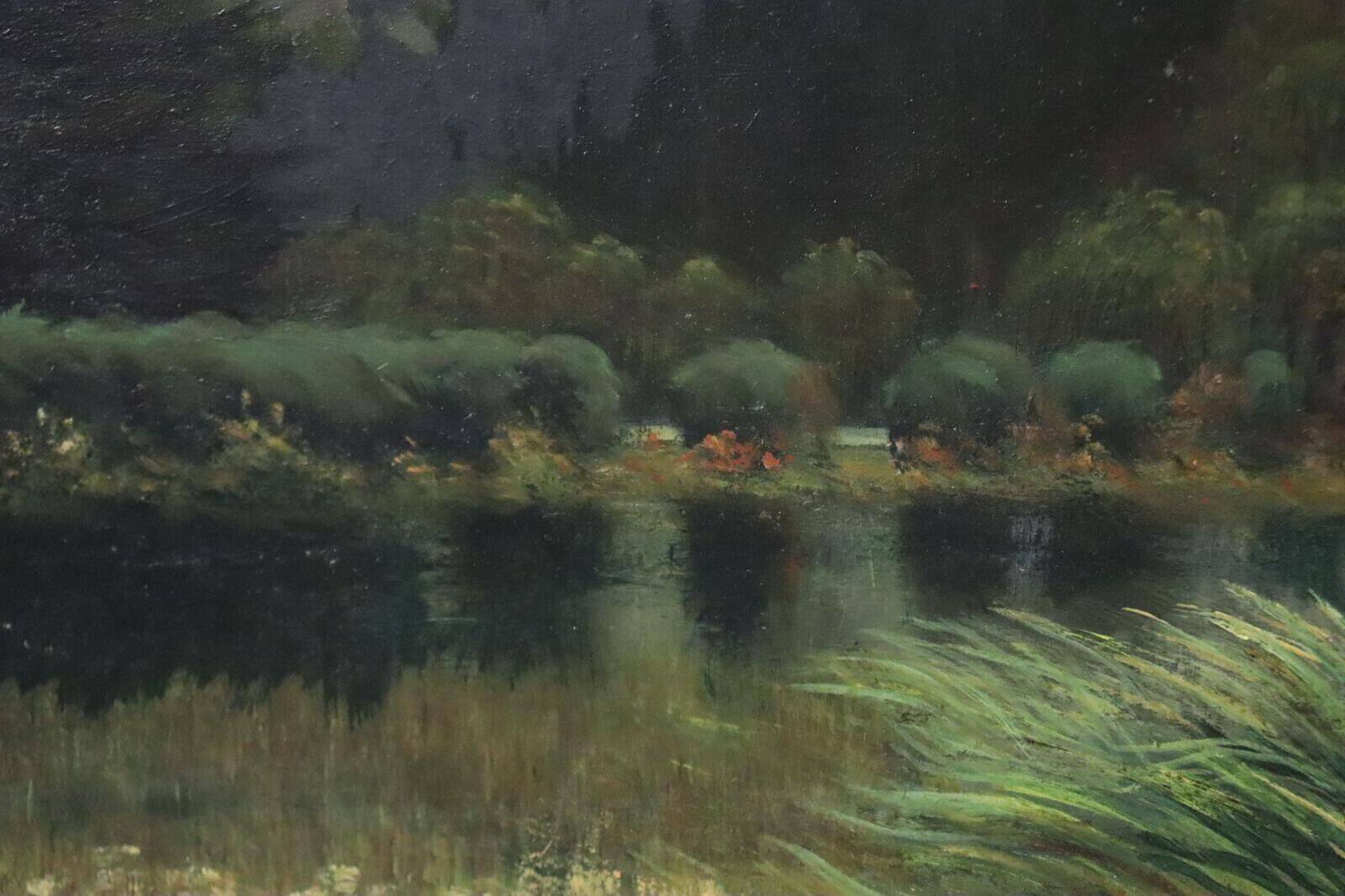 Painting Signed Landscape Oil Painting