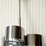 Amilux, 1970, lustre "space age" en inox chromé