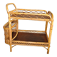 Rattan service trolley