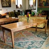 Solid oak farmhouse table 220cm x 75cm
