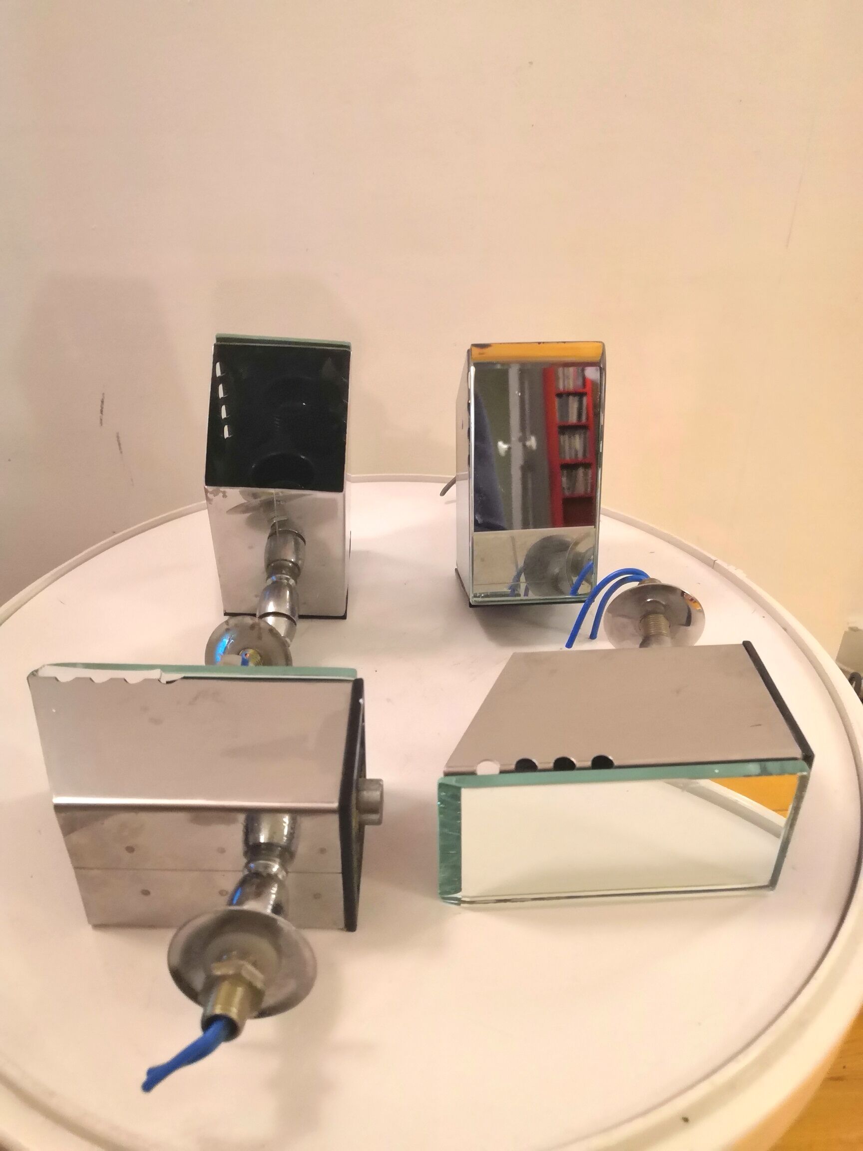 4 sconces spots and mirror of the 70s