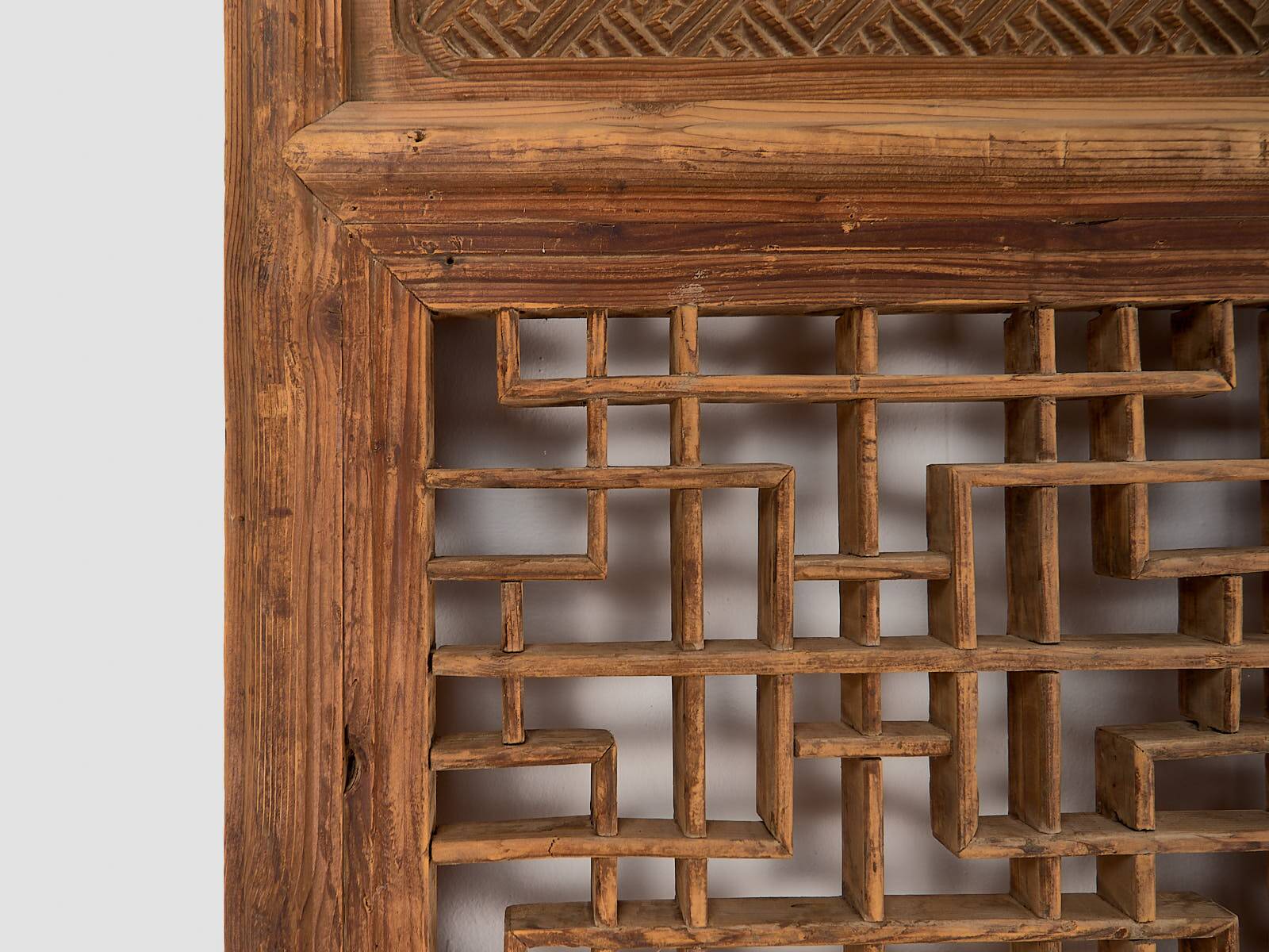 Antique Chinese wooden door, circa 1890