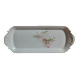 Cake tray, porcelain cake and gold.